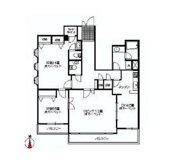 東京都新宿区下落合２丁目 賃貸マンション 2LDK