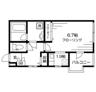 東京都豊島区目白２丁目 賃貸アパート 1K