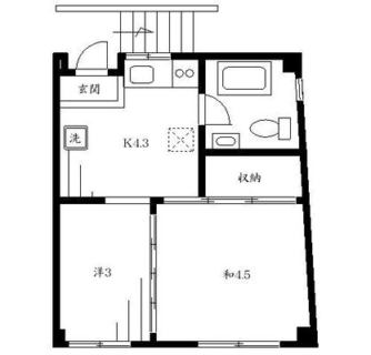 東京都新宿区下落合４丁目 賃貸マンション 2K