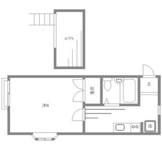 東京都豊島区目白２丁目 賃貸アパート 1K